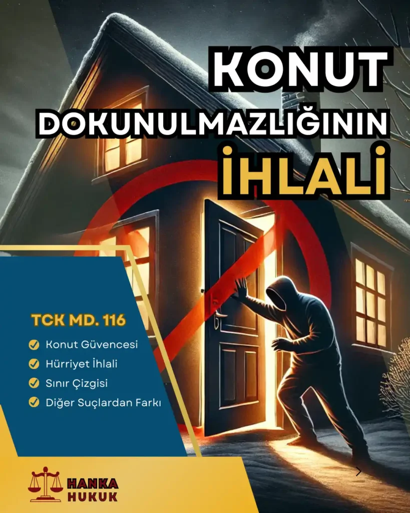 Konut Dokunulmazlığını İhlali Suçu ve Cezası konut dokunulmazligin ihlali sucu